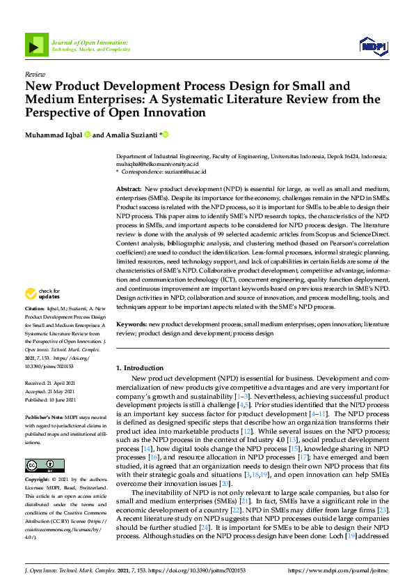 (PDF) New Product Development Process Design for Small and Medium ...