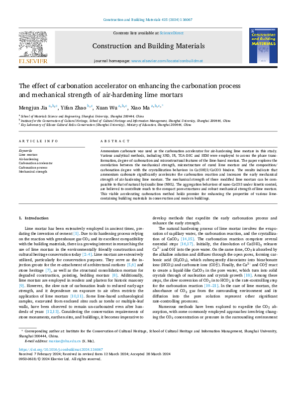 (PDF) The effect of carbonation accelerator on enhancing the ...