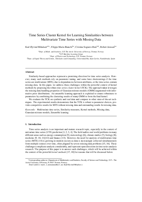 (PDF) Time series cluster kernel for learning similarities between ...