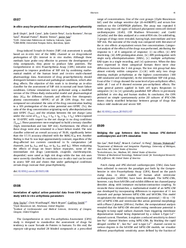 (PDF) In silico assay for preclinical assessment of drug proarrhythmicity