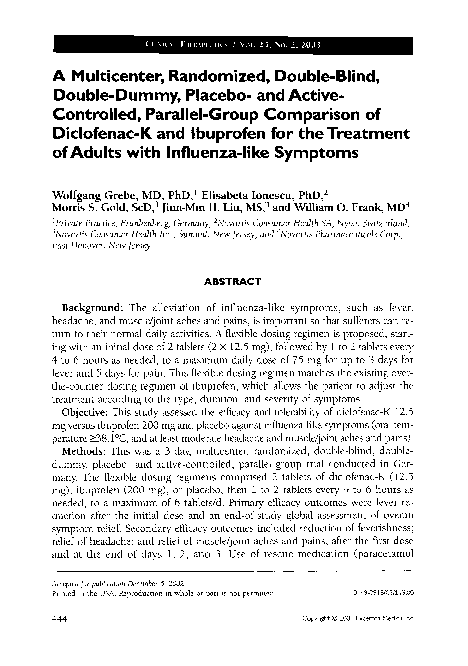 (PDF) A multicenter, randomized, double-blind, double-dummy, placebo ...
