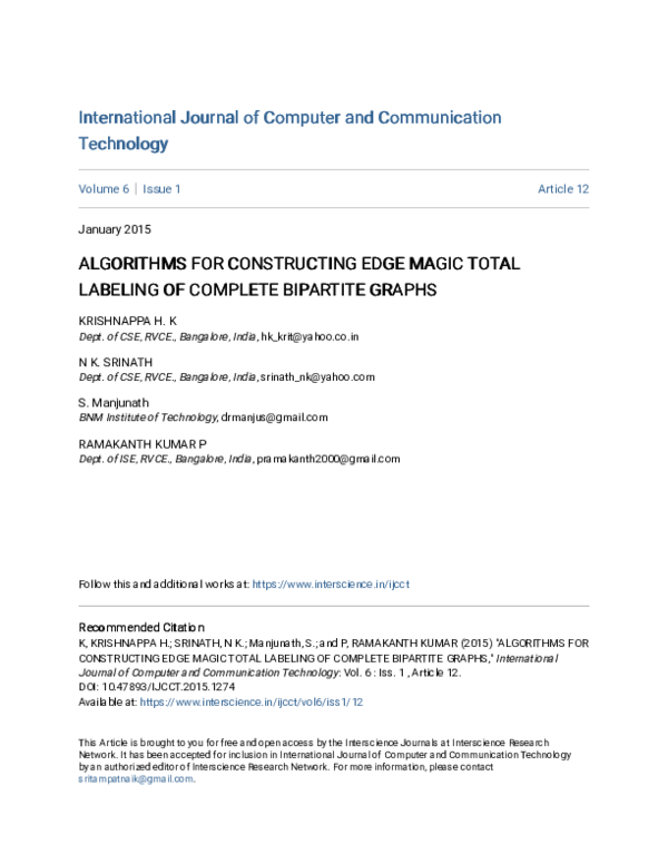 (PDF) Algorithms for Constructing Edge Magic Total Labeling of Complete ...
