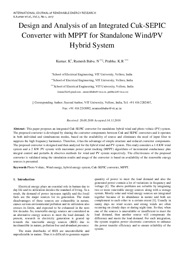 (PDF) Design and Analysis of an Integrated Cuk-SEPIC Converter with ...