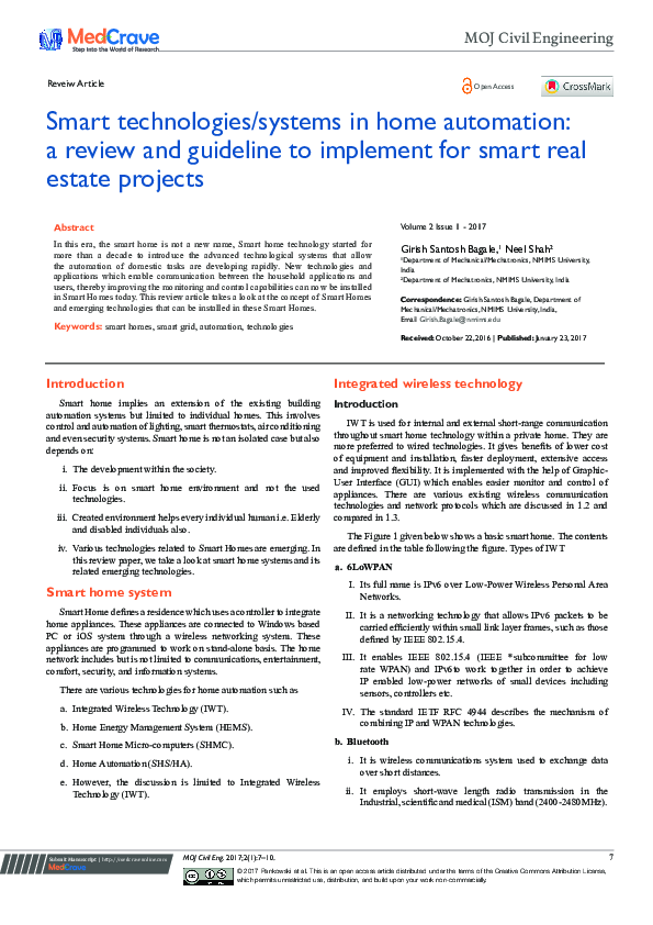 Picture Idea: Pdf Smart Technologies Systems In Home Automation A Review And