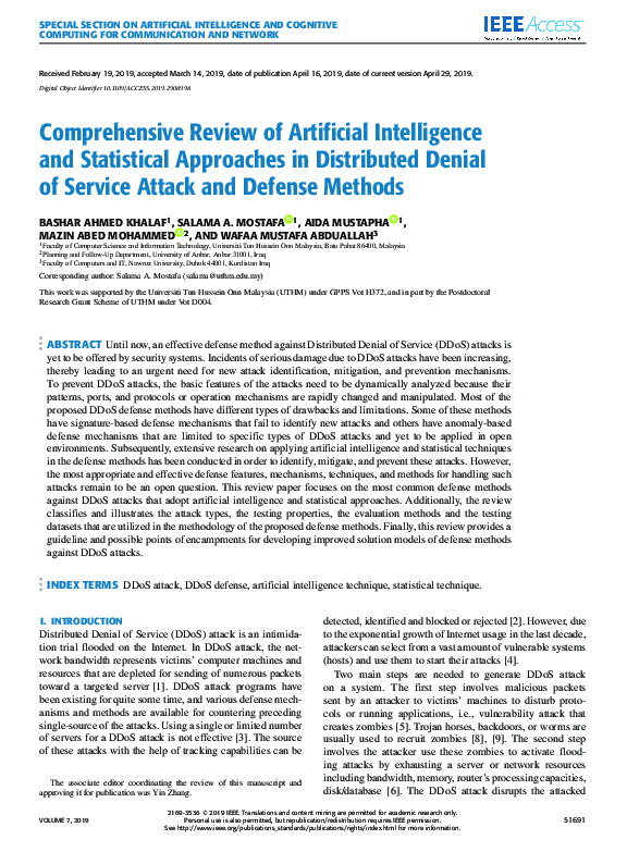(PDF) Comprehensive Review of Artificial Intelligence and Statistical ...