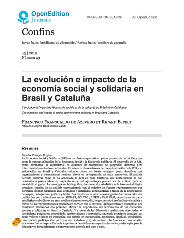 (PDF) La evolución e impacto de la economía social y solidaria en ...