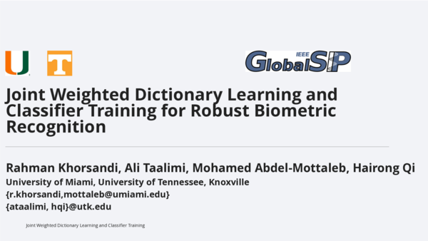 (PDF) Joint weighted dictionary learning and classifier training for ...