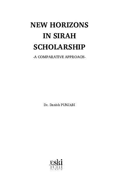 (PDF) NEW HORIZONS IN SIRAH SCHOLARSHIP -A COMPARATIVE APPROACH ...