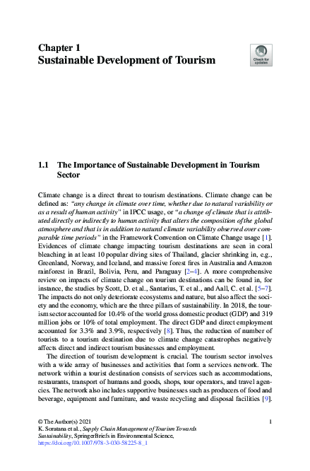 (PDF) Sustainable Development of Tourism