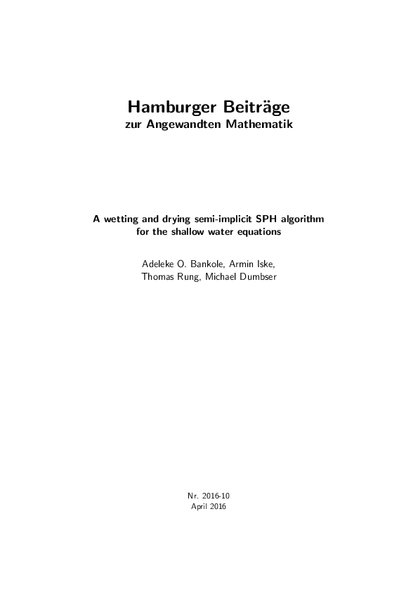 (PDF) A wetting and drying semi-implicit SPH algorithm for the shallow ...