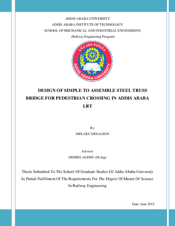 (PDF) Design of Simple to Assemble Steel Truss Bridge for Pedestrian ...
