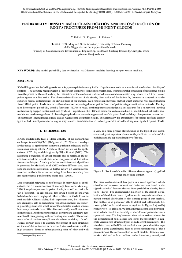 (PDF) Probability Density Based Classification and Reconstruction of ...