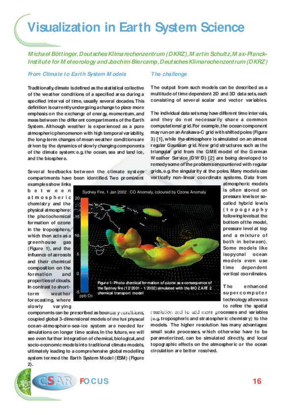 (PDF) Visualization in earth system science