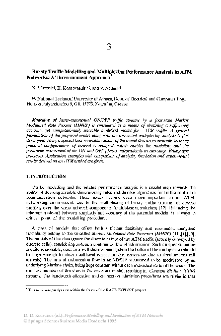 (PDF) Bursty Traffic Modelling and Multiplexing Performance Analysis in ...