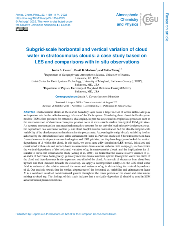 (PDF) Subgrid-scale horizontal and vertical variation of cloud water in ...