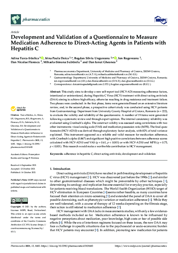 (PDF) Development and Validation of a Questionnaire to Measure ...