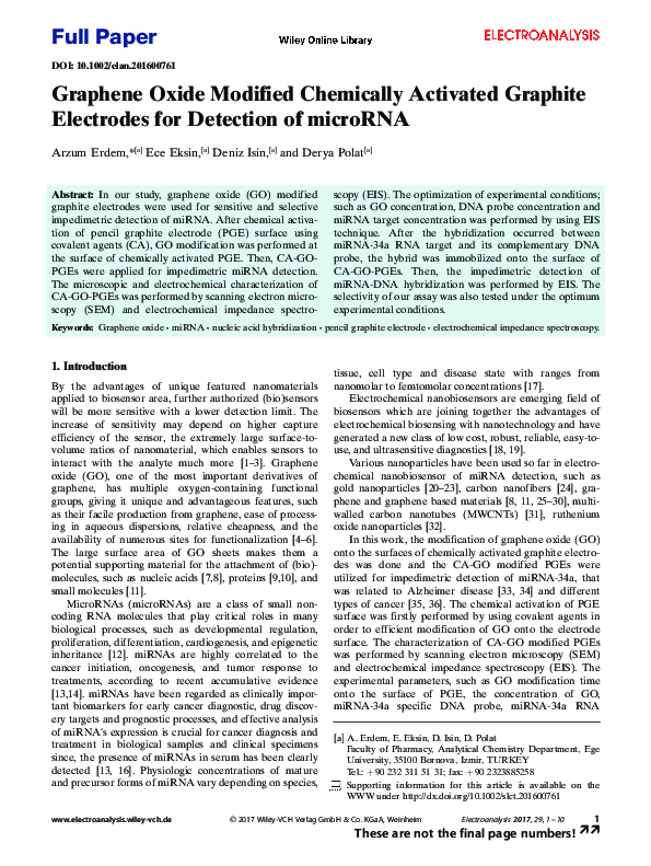 (PDF) Graphene Oxide Modified Chemically Activated Graphite Electrodes ...