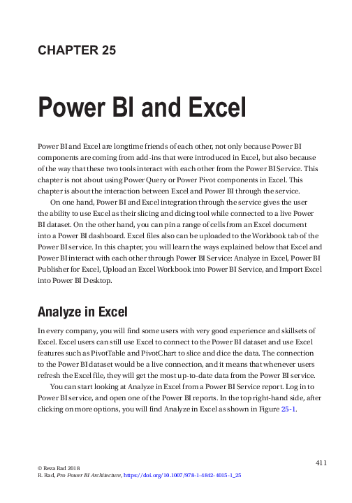 (PDF) Power BI and Excel