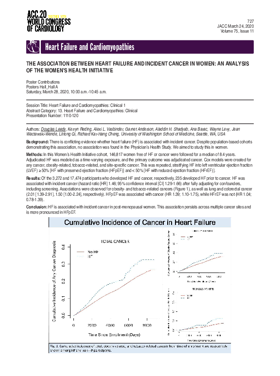 (PDF) The Association Between Heart Failure and Incident Cancer in ...