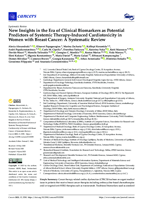 (PDF) New Insights in the Era of Clinical Biomarkers as Potential ...