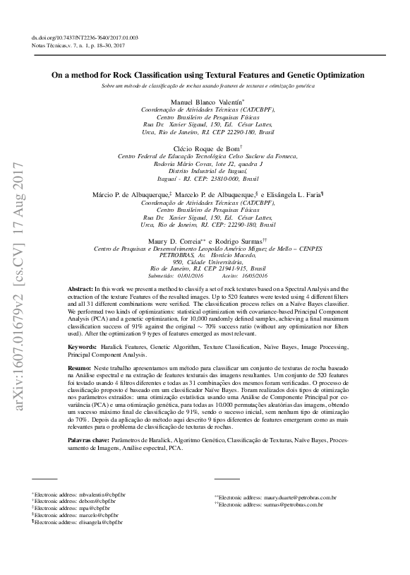 (PDF) Rock Texture Classification Using Spectral Analysis And ...