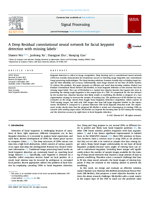 (PDF) A deep residual convolutional neural network for automatic ...