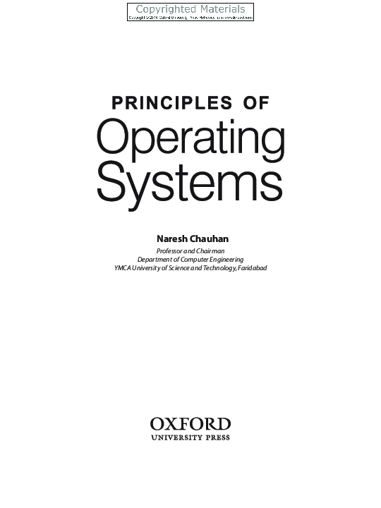 (PDF) PRINCIPLES OF Operating Systems