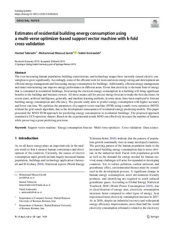 (PDF) Estimates of residential building energy consumption using a ...