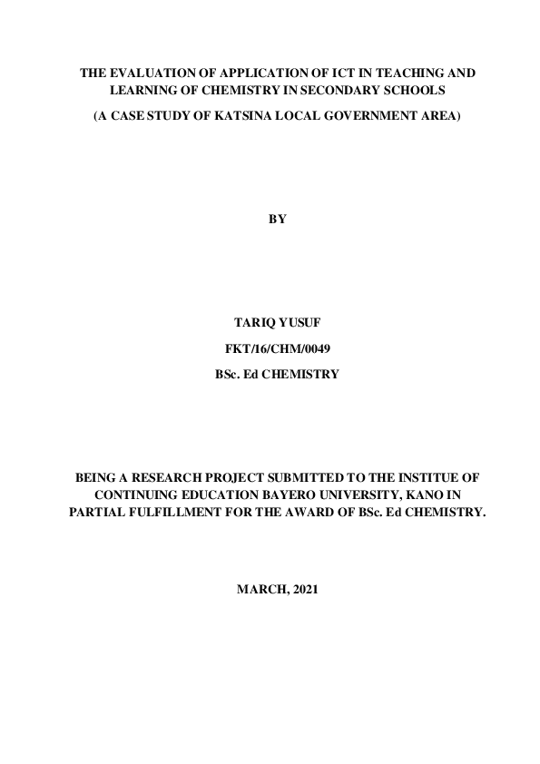 (PDF) The Evaluation of Application of ICT in Teaching and Learning of ...