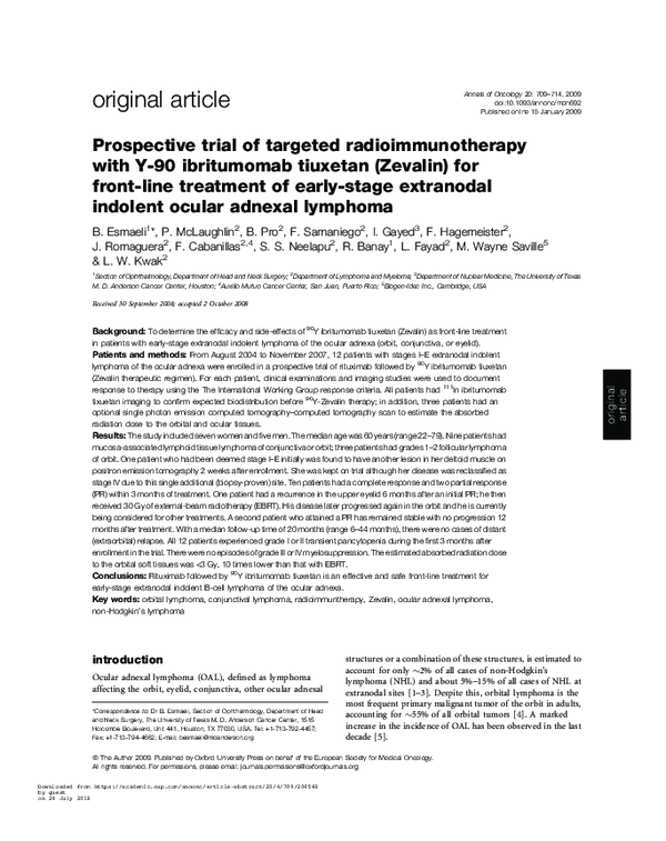 (PDF) Prospective trial of targeted radioimmunotherapy with Y-90 ...