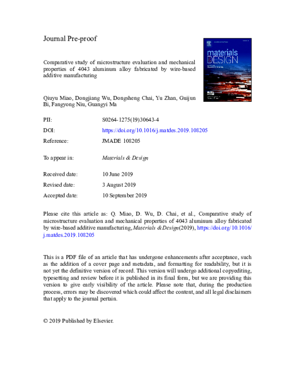 (PDF) Comparative Study of Microstructure Evaluation and Mechanical ...