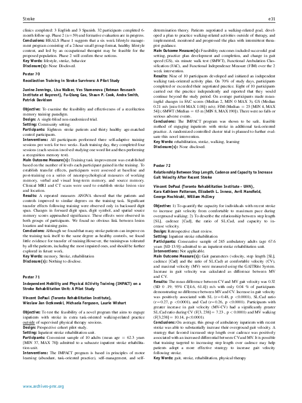 (PDF) Independent Mobility and Physical ACtivity Training (IMPACT) on a ...