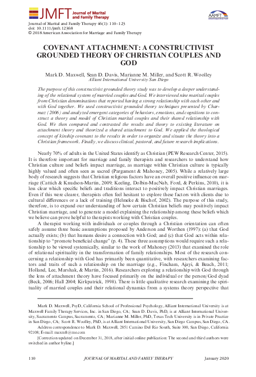 (PDF) Covenant Attachment: A Constructivist Grounded Theory of ...