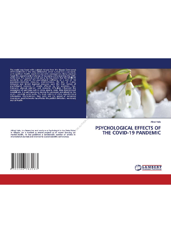 (PDF) PSYCHOLOGICAL EFFECTS OF THE COVID-19 PANDEMIC