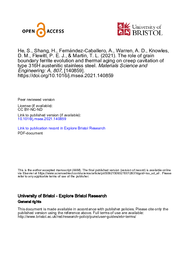 (PDF) The role of grain boundary ferrite evolution and thermal aging on ...