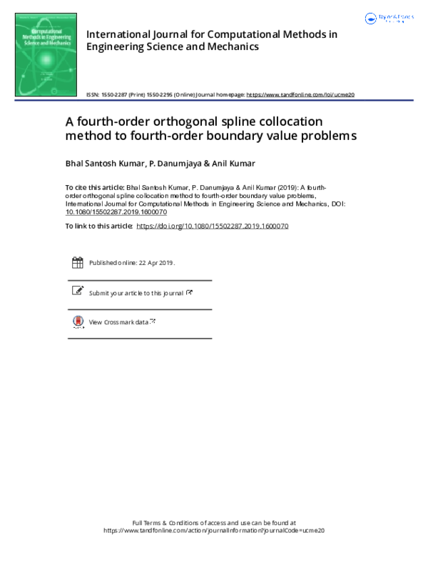 (PDF) A fourth-order orthogonal spline collocation method to fourth ...