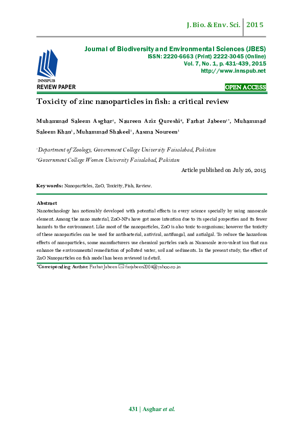 (PDF) 431 | Asghar et al. REVIEW PAPER OPEN ACCESS