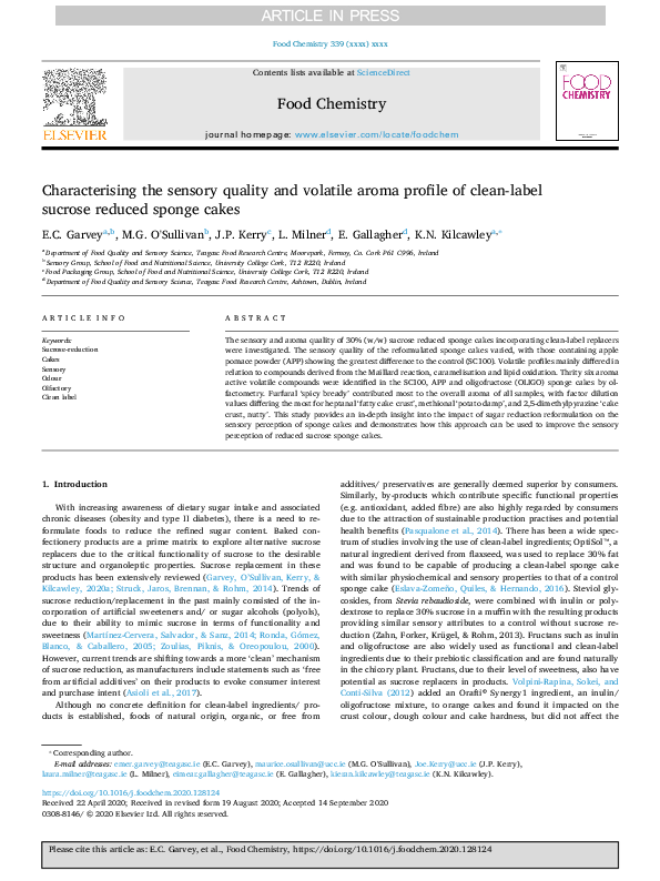 (PDF) Characterising the sensory quality and volatile aroma profile of ...