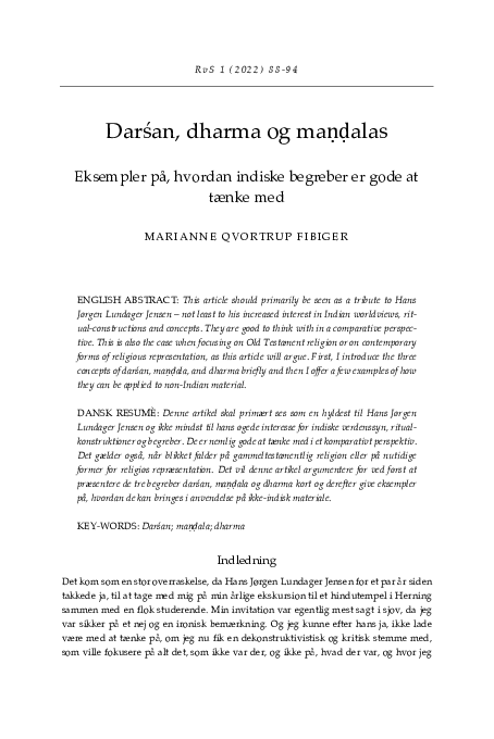 (PDF) Darśan, dharma og maṇḍalas: Eksempler på, hvordan indiske ...