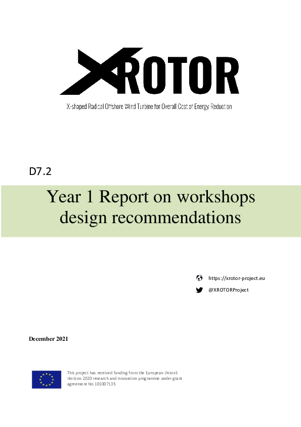 (PDF) Report on workshops design recommendations