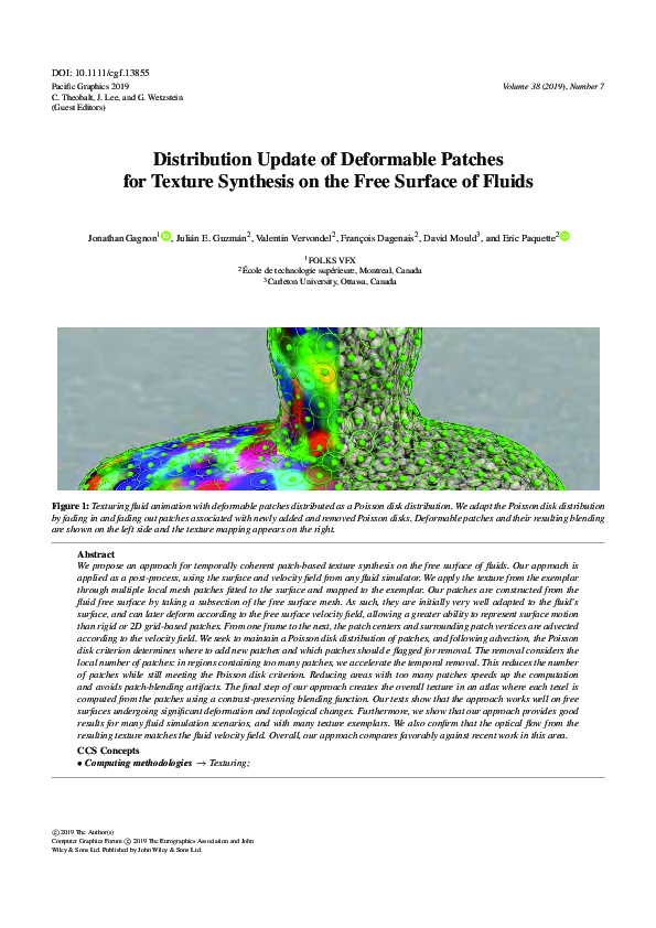 (PDF) Distribution Update of Deformable Patches for Texture Synthesis ...