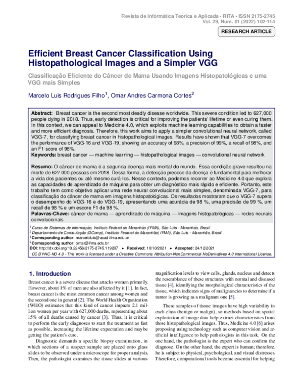 (PDF) Efficient Breast Cancer Classification Using Histopathological ...