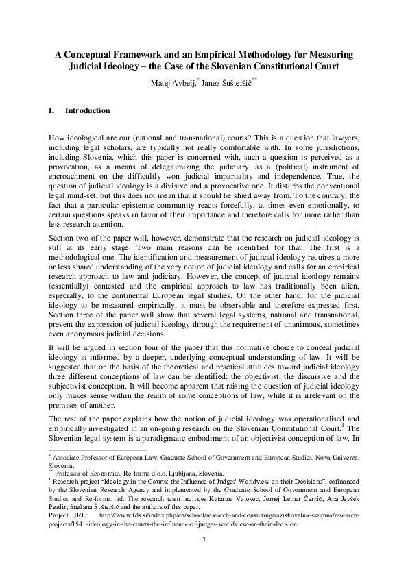(PDF) A Conceptual Framework and an Empirical Methodology for Measuring ...
