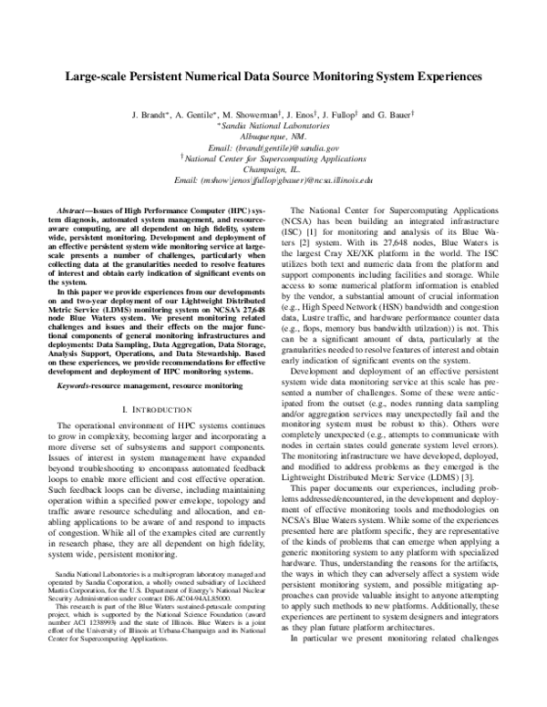 (PDF) Large-Scale Persistent Numerical Data Source Monitoring System ...