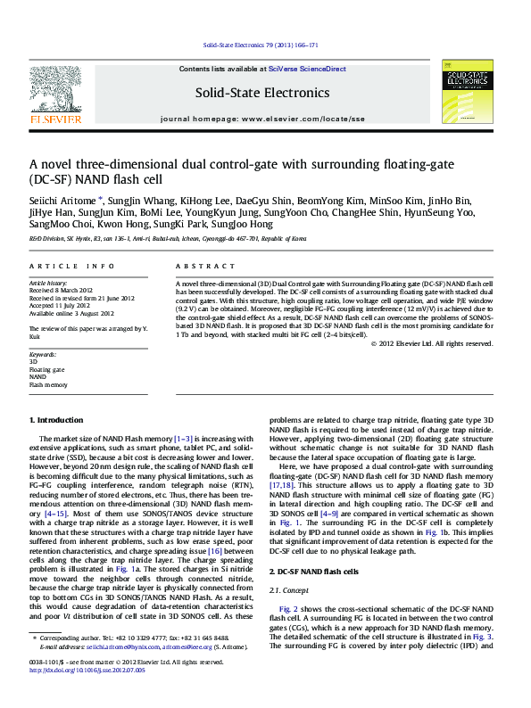 (PDF) A novel three-dimensional dual control-gate with surrounding ...