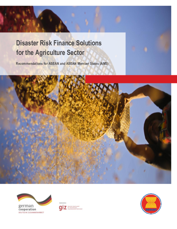 (PDF) Disaster Risk Finance Solutions for the Agriculture Sector ...