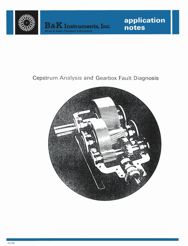 (PDF) CEPSTRUM ANALYSIS AND GEARBOX FAULT DIAGNOSIS by