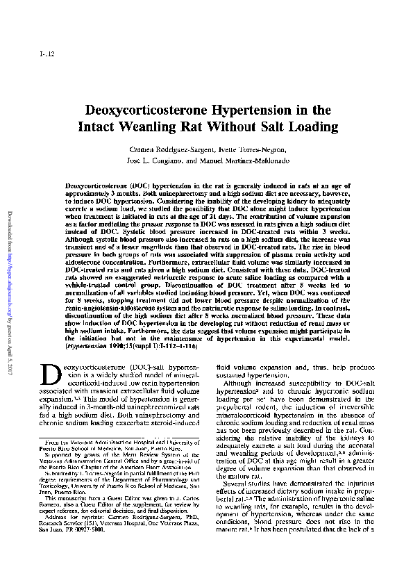 (PDF) Deoxycorticosterone hypertension in the intact weanling rat ...