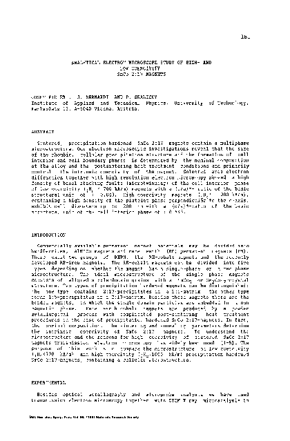 (PDF) Analytical Electron Microscope Study of High- and Low-Coercivity ...