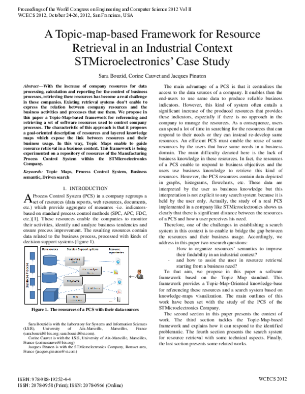 (PDF) A Topic-map-based Framework for Resource Retrieval in an ...